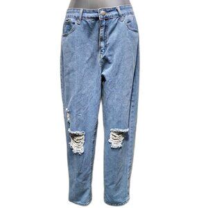 Boohoo Blue boyfriend jeans